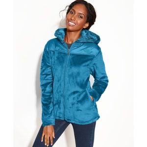 Women's Blue North Face Oso/Osito Hooded Jacket
